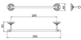 Paini Duomo 88CR001 держатель для полотенец - Вид №1