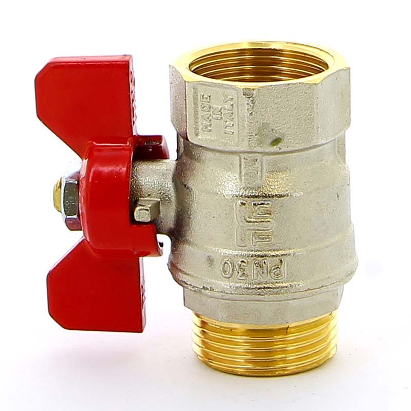 Кран шаровой НВ MISTRAL бабочка TIEMME 1" 2360011 - Вид №4