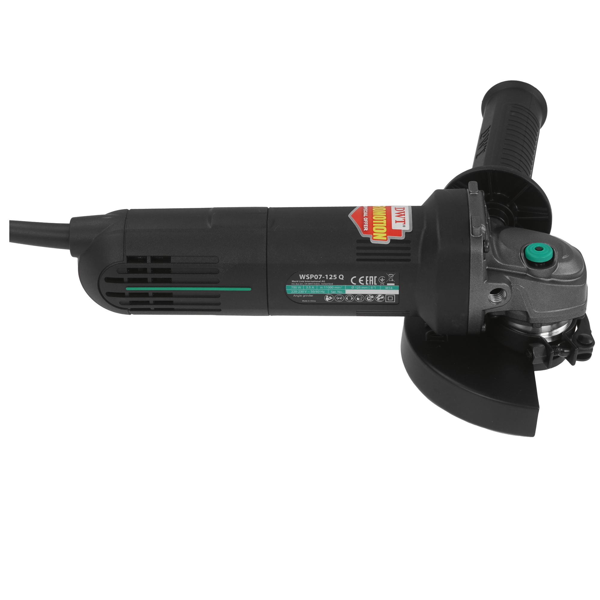 Углошлифовальная машина (УШМ) DWT WSP07-125 Q 9297935 STDN-0076243 - Вид №3