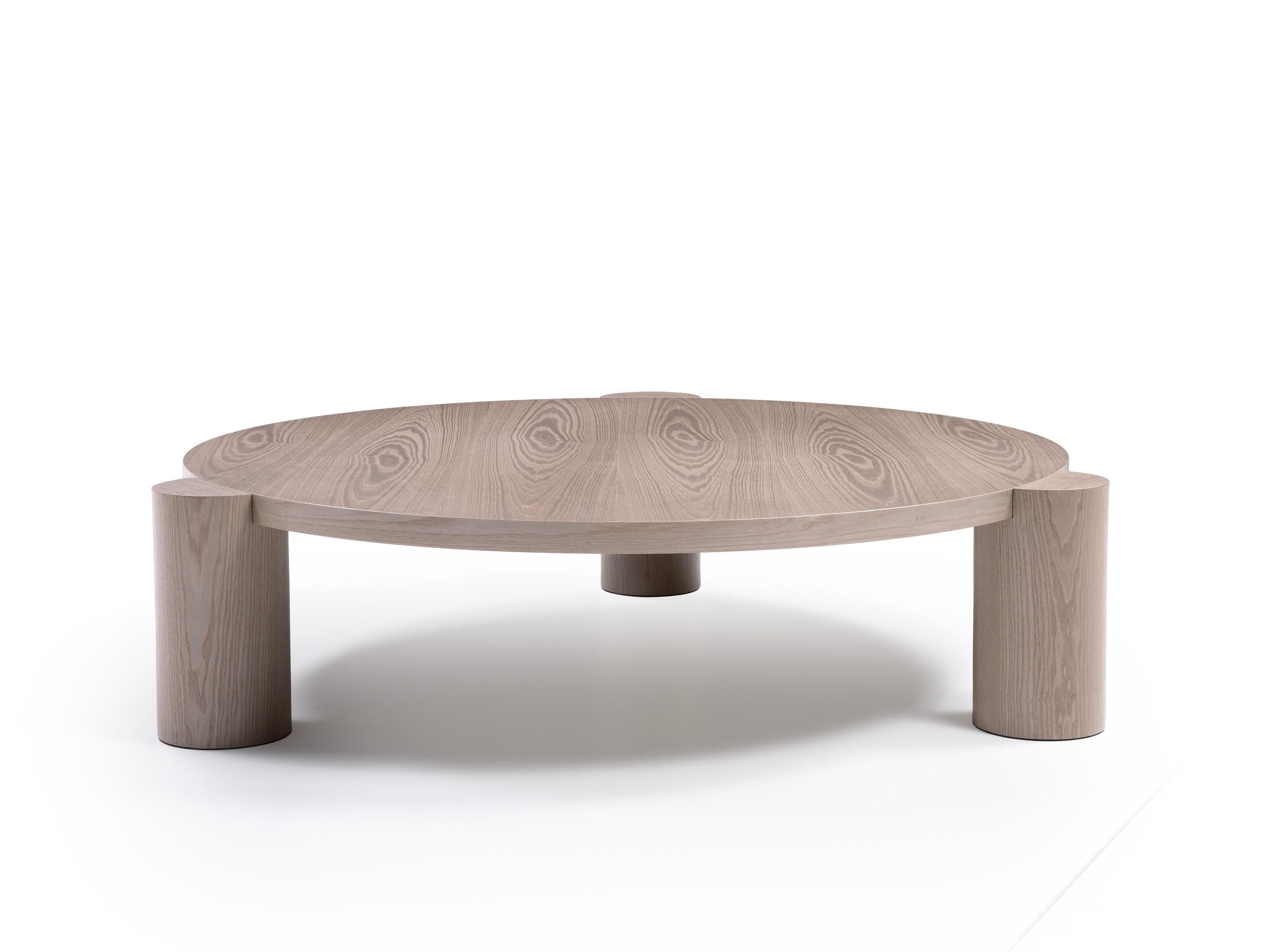 Деревянный круглый низкий журнальный столик Natuzzi Italia храм ARCH-00029551 - Вид №5