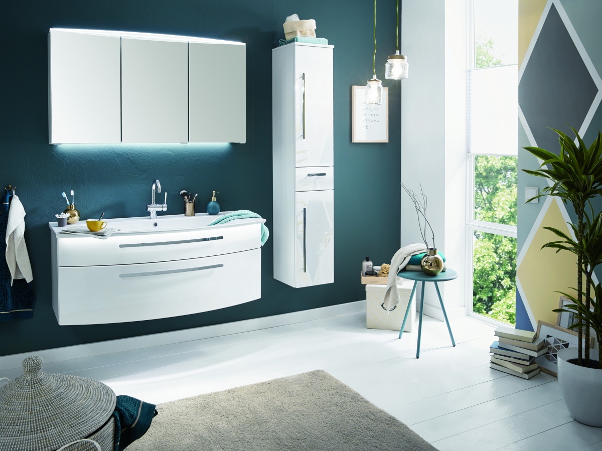 Speed800(722/161) Комплект мебели Puris Speed, 800 мм, цвет белый высокоглянцевый