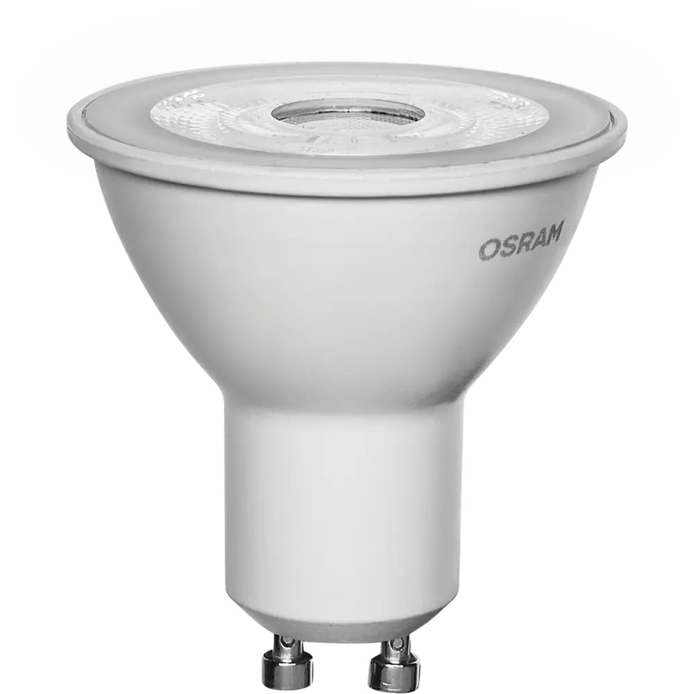 Лампа светодиодная Osram GU10 5 Вт спот прозрачная 370 лм тёплый белый свет 82610680 STLM-2094795  - Вид №1