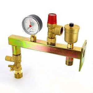 Группа безопасности котла для подключения расширительного бака GAG/KAV 3/4" с отсечным вентилем