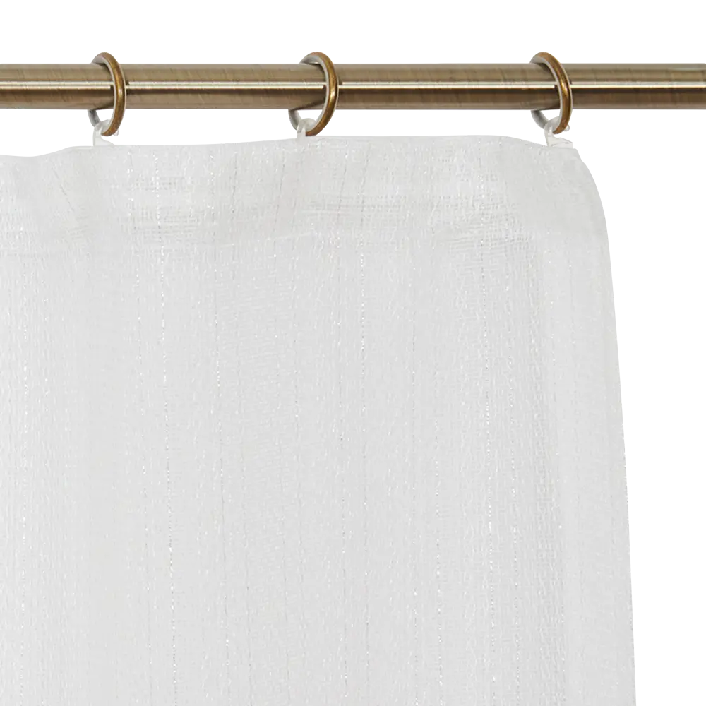 Тюль на ленте Keri 300x280 см цвет серебро MIAMOZA STLM-2157351 - Вид №6