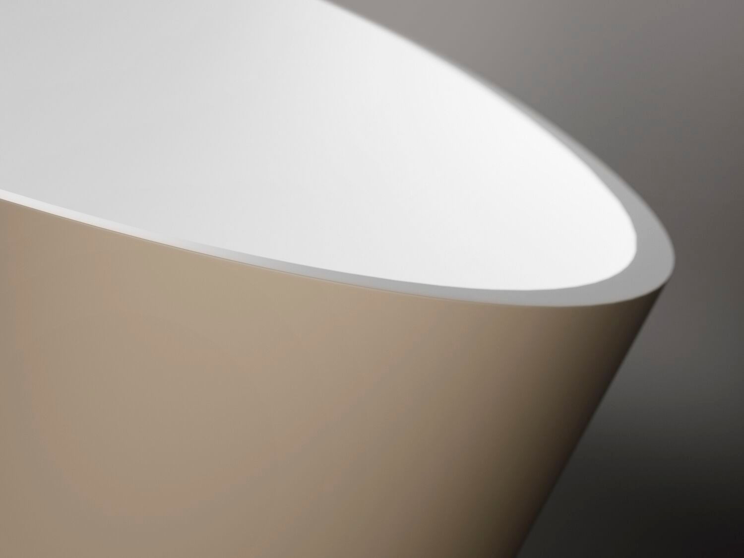 Овальная ванна в центре комнаты в твердой поверхности Gruppo Treesse мебель для ванной комнаты-отдельно стоящие ванны ARCH-00149866 - Вид №11