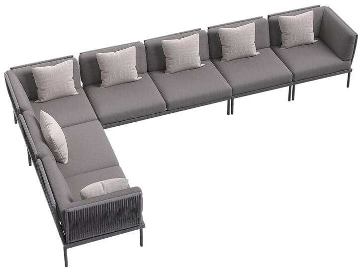 Atmosphera 2-местный тканевый садовый диван Flash Fsh.mc - Вид №1