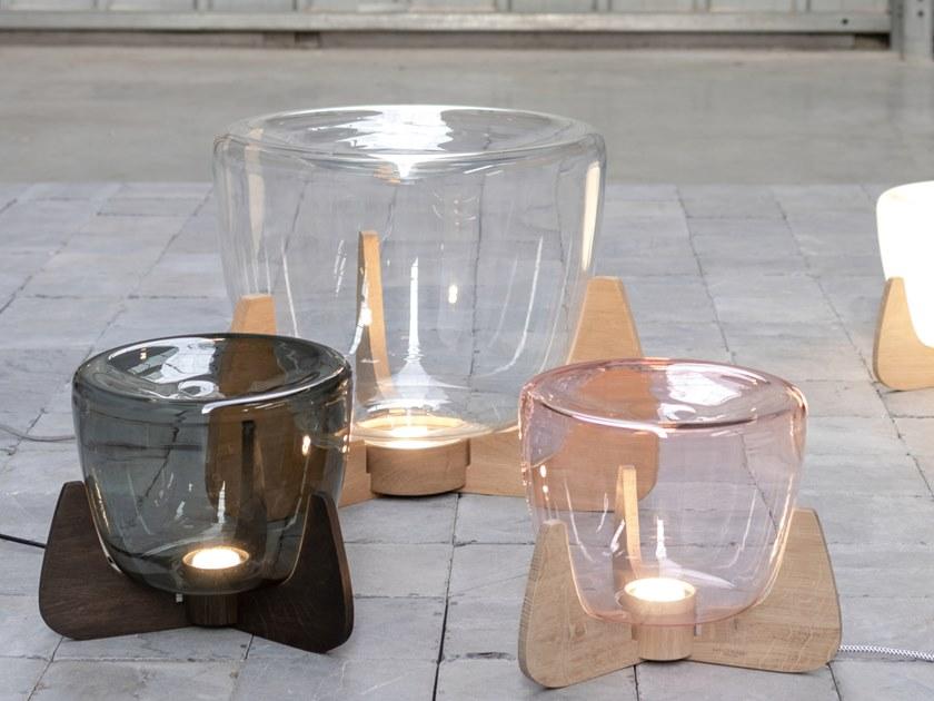 Hind Rabii Настольная светодиодная лампа из дерева и стекла Ice devotion sun-id-1374058 - Вид №4