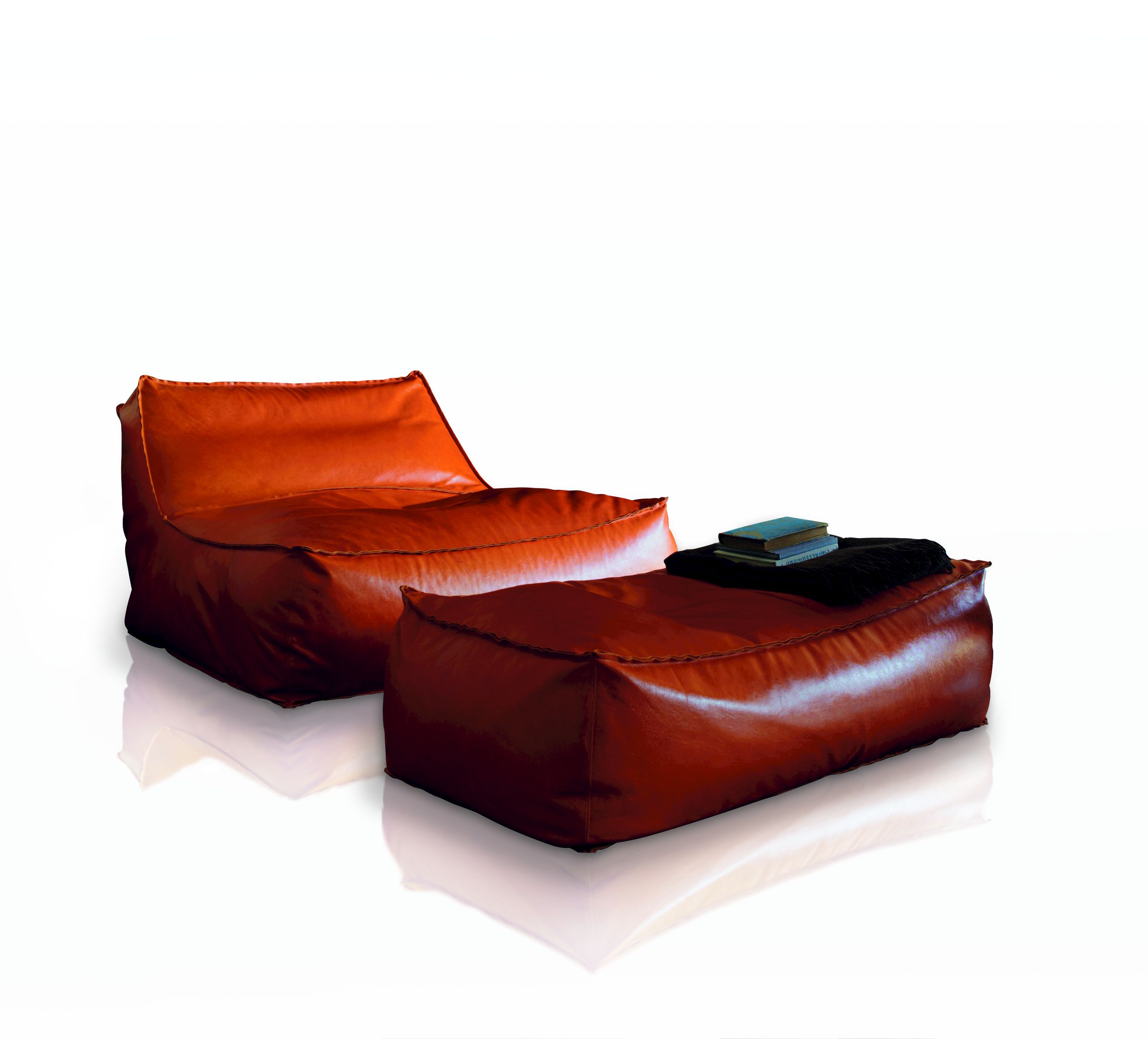 Кожаный прямоугольный пуф Verzelloni ARCH-00030018 - Вид №1