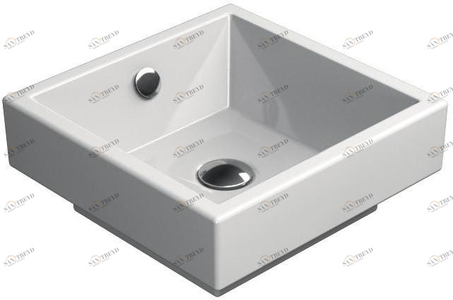 895011 Накладная раковина на столешницу  овальная GSI ceramica Kube