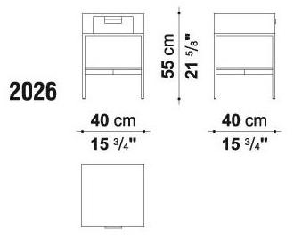 Maxalto Журнальный столик из цельной древесины / прикроватный столик Ebe sun-id-1366346 - Вид №2