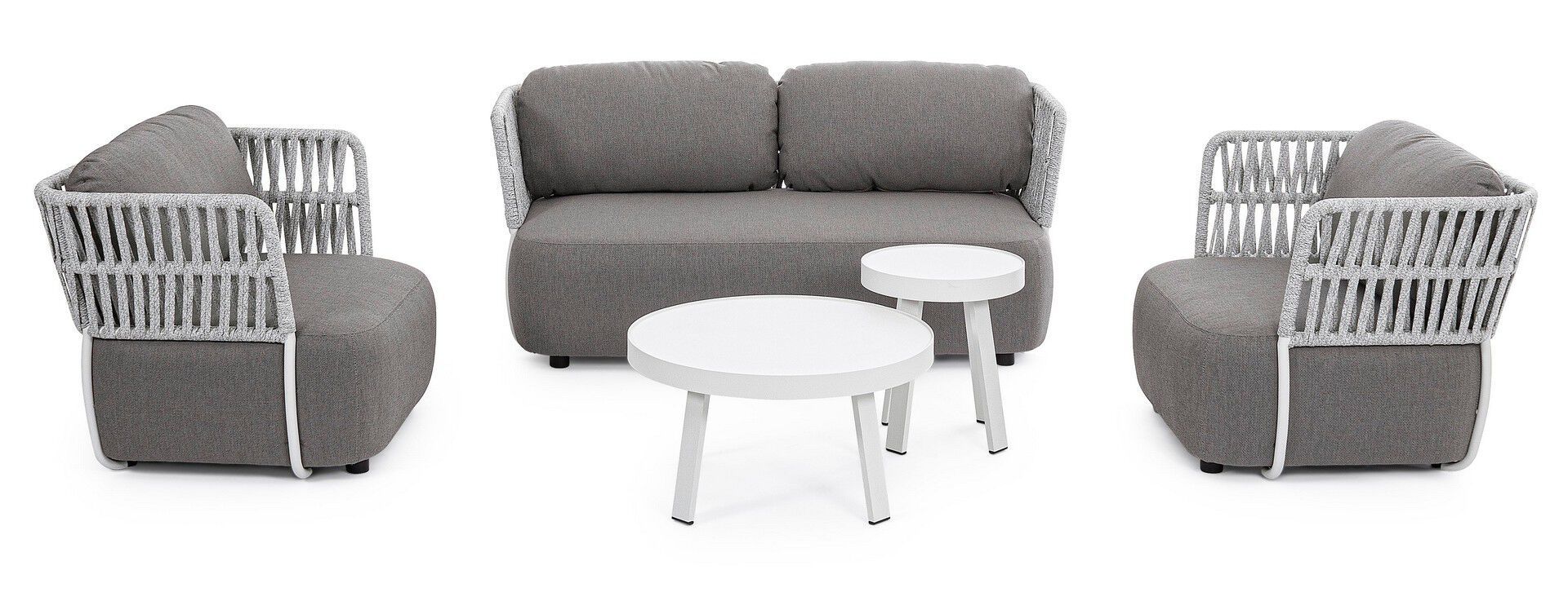 Круглый алюминиевый журнальный столик с порошковым покрытием BIZZOTTO SPYRO ARCH-00135730 - Вид №4