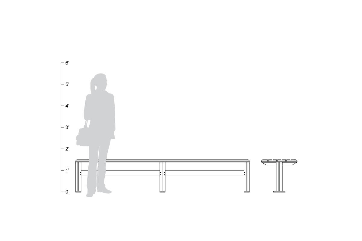FSRT38 Скамейка рыцаря  Forms-surfaces  - Вид №28