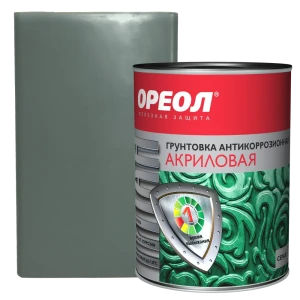 Грунтовка антикоррозийная Ореол Титан цвет серый 0.9 кг