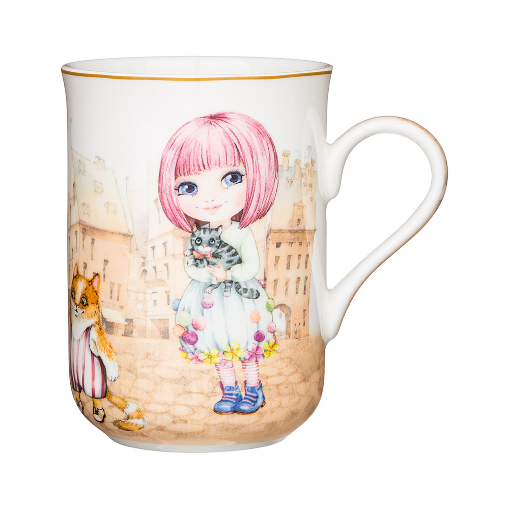 415-2197 Посуда фарфоровая Кружка "FASHION PRINCESS" 350 мл Lefard 