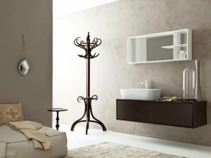 NOVELLO Тумба под умывальник, лакированная, с зеркалом Libera 3d