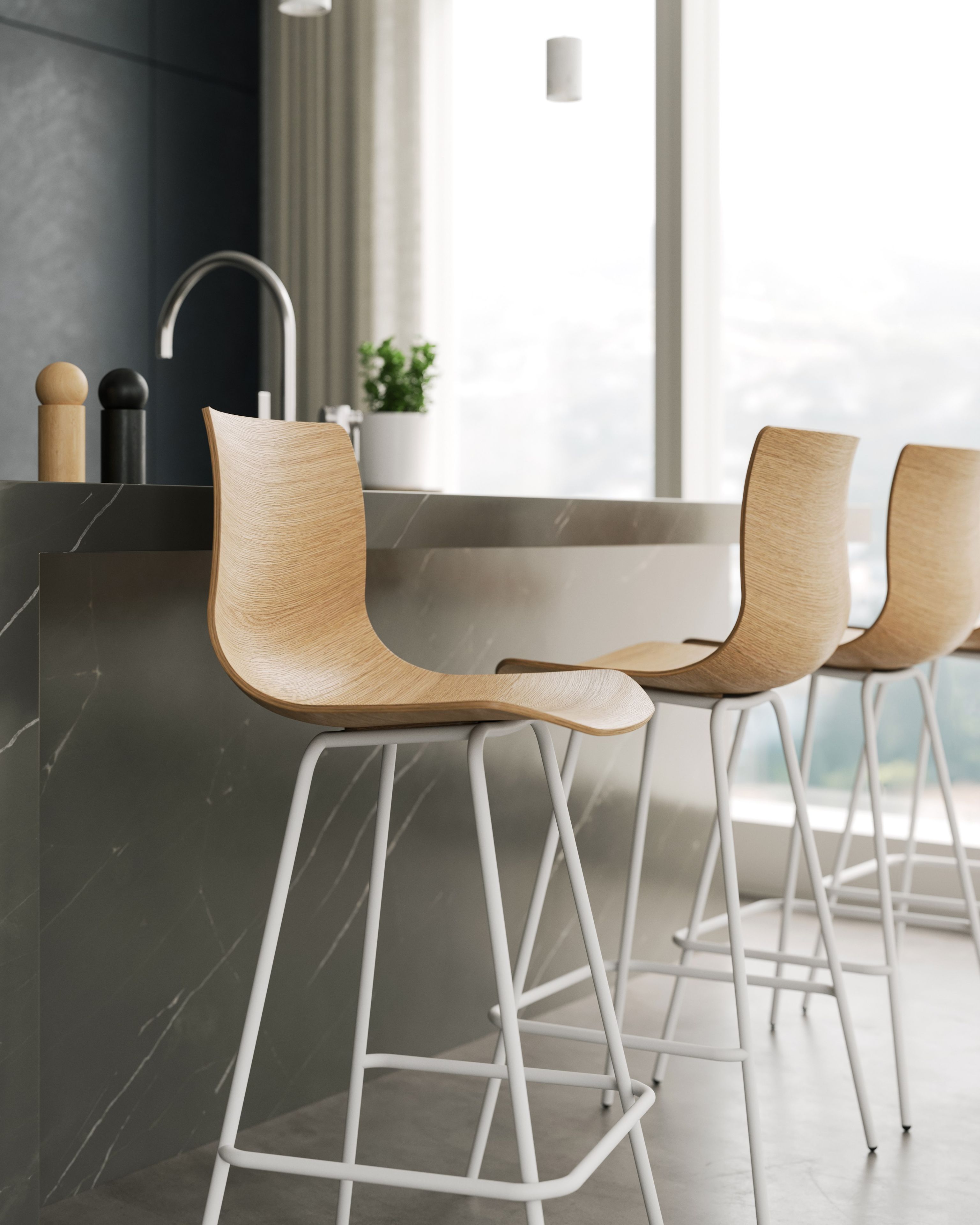 Высокий стул со спинкой Case Loku ARCH-00059690 - Вид №15