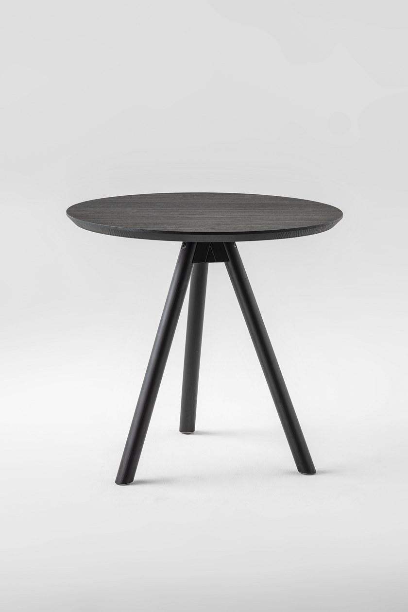 TrabA' Круглый обеденный стол из дерева Aky 0098-4-contract - Вид №1