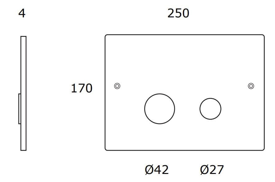 Панель управления туалетом из нержавеющей стали MINA PL250 ARCH-00149888 - Вид №3
