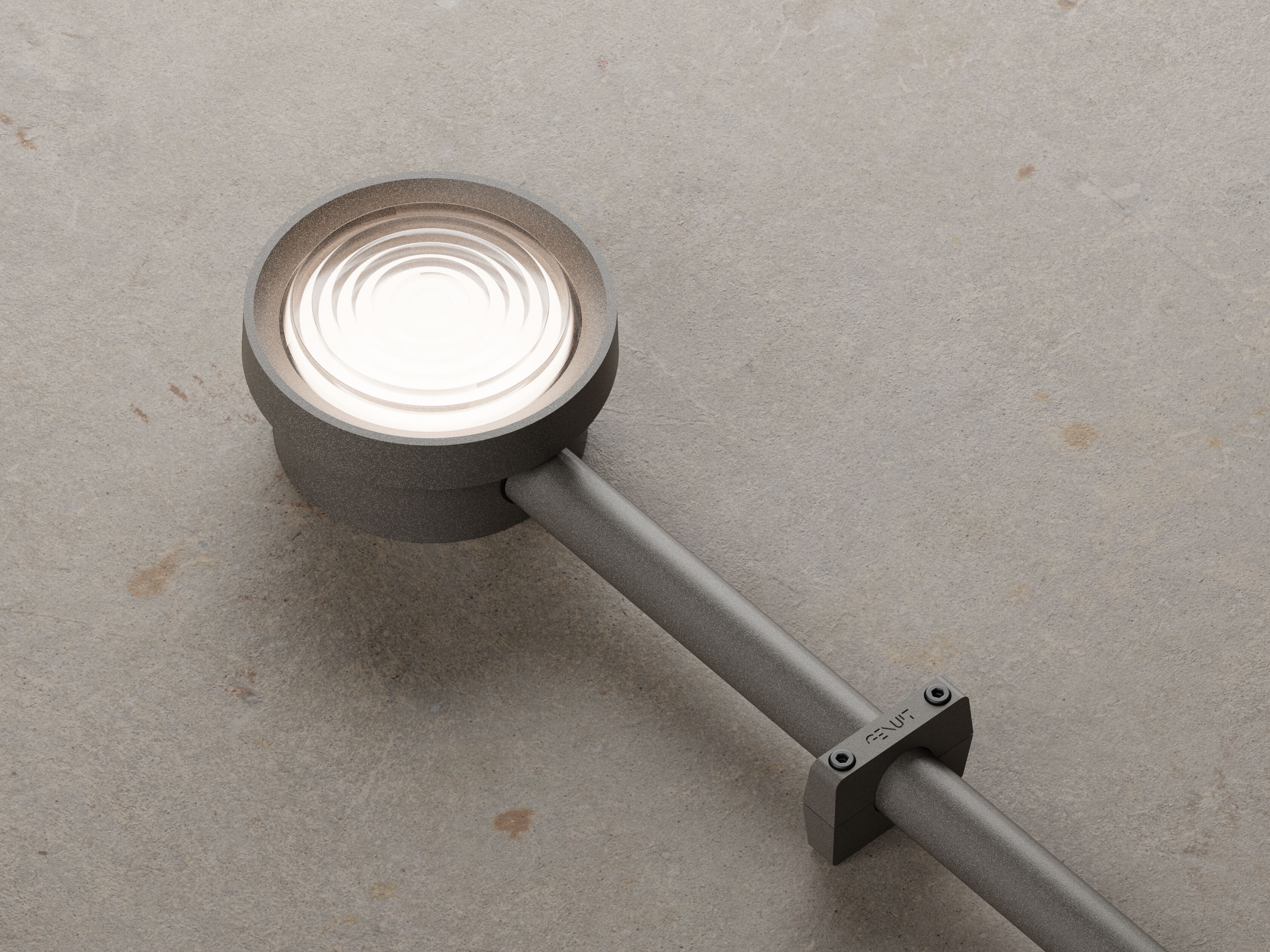 Алюминиевый настенный светильник с порошковым покрытием Genuit Graphite ARCH-00116155 - Вид №1