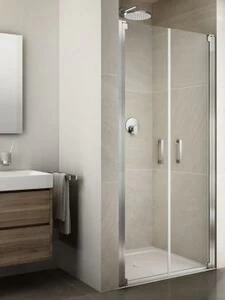 Распашные двери в нишу Provex Jolly JP 0070 JP 05 GL с боковым элементом