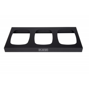 357-00 PLAFOR Металлическая база для 3 мусорных баков PLAFOR Sort Bin для раздельного сбора мусора 3 х 45 л. Черный