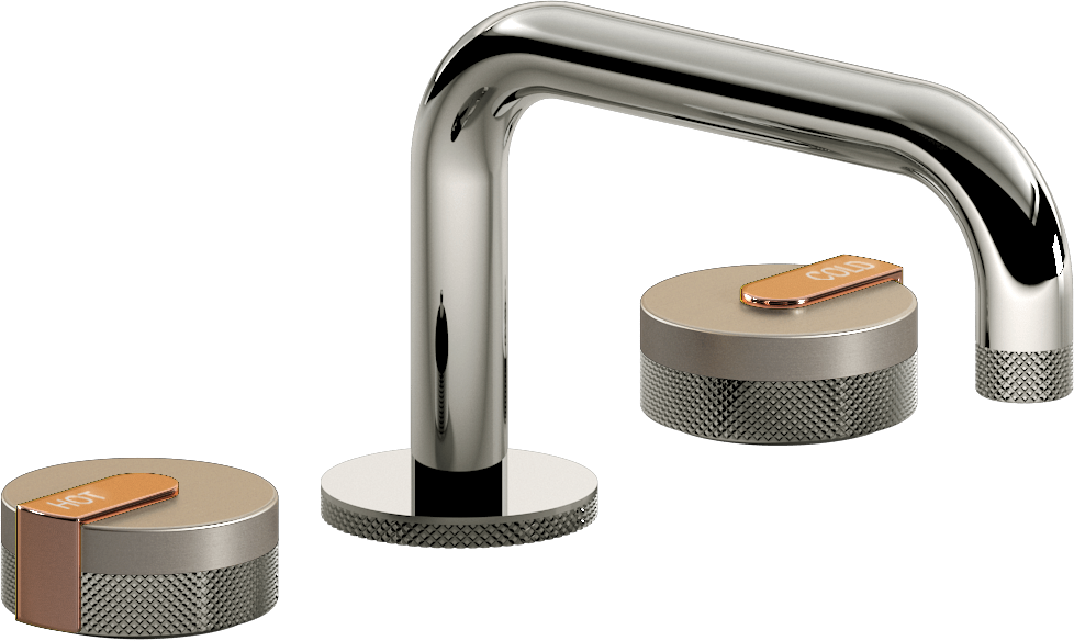 E-11510-R1BNi-L1RG-PC Смеситель для умывальника на 3 отвертия GRAFF MOD+