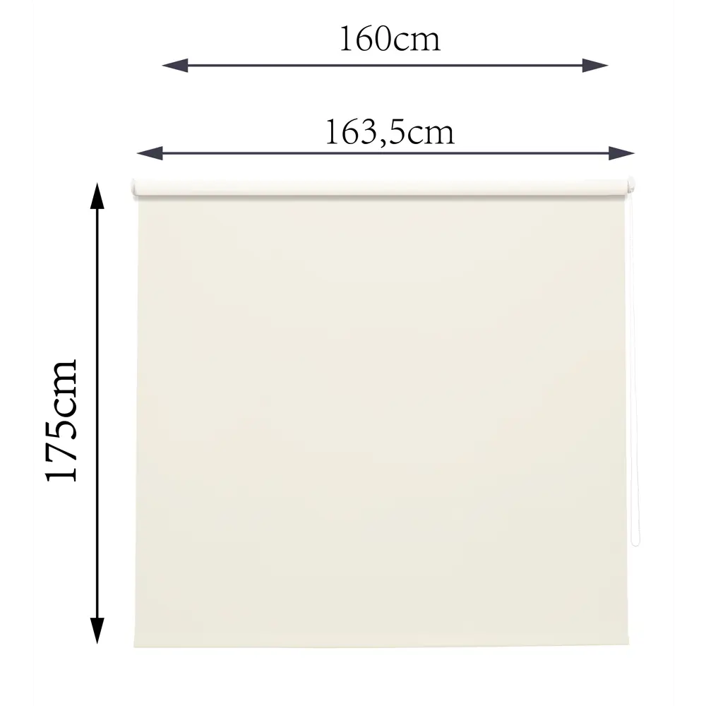 Штора рулонная блэкаут Inspire Santos 160x175 см экрю Cream 5 82688279 STLM-2134355 - Вид №7