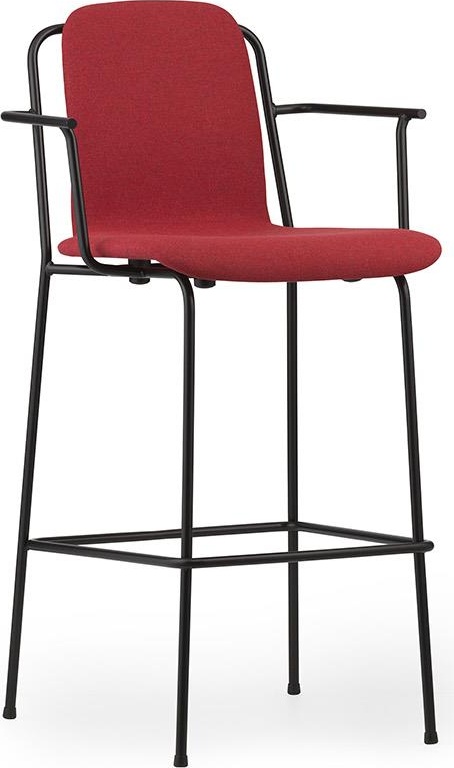 602481 Кресло Bar, 75 см, полная обивка, черная сталь / лен Main Line Normann Copenhagen Studio