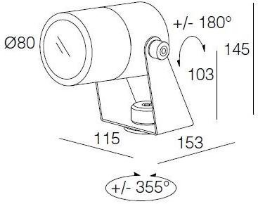 DGA Регулируемый проектор для улицы Iride sun-id-1354420 - Вид №1