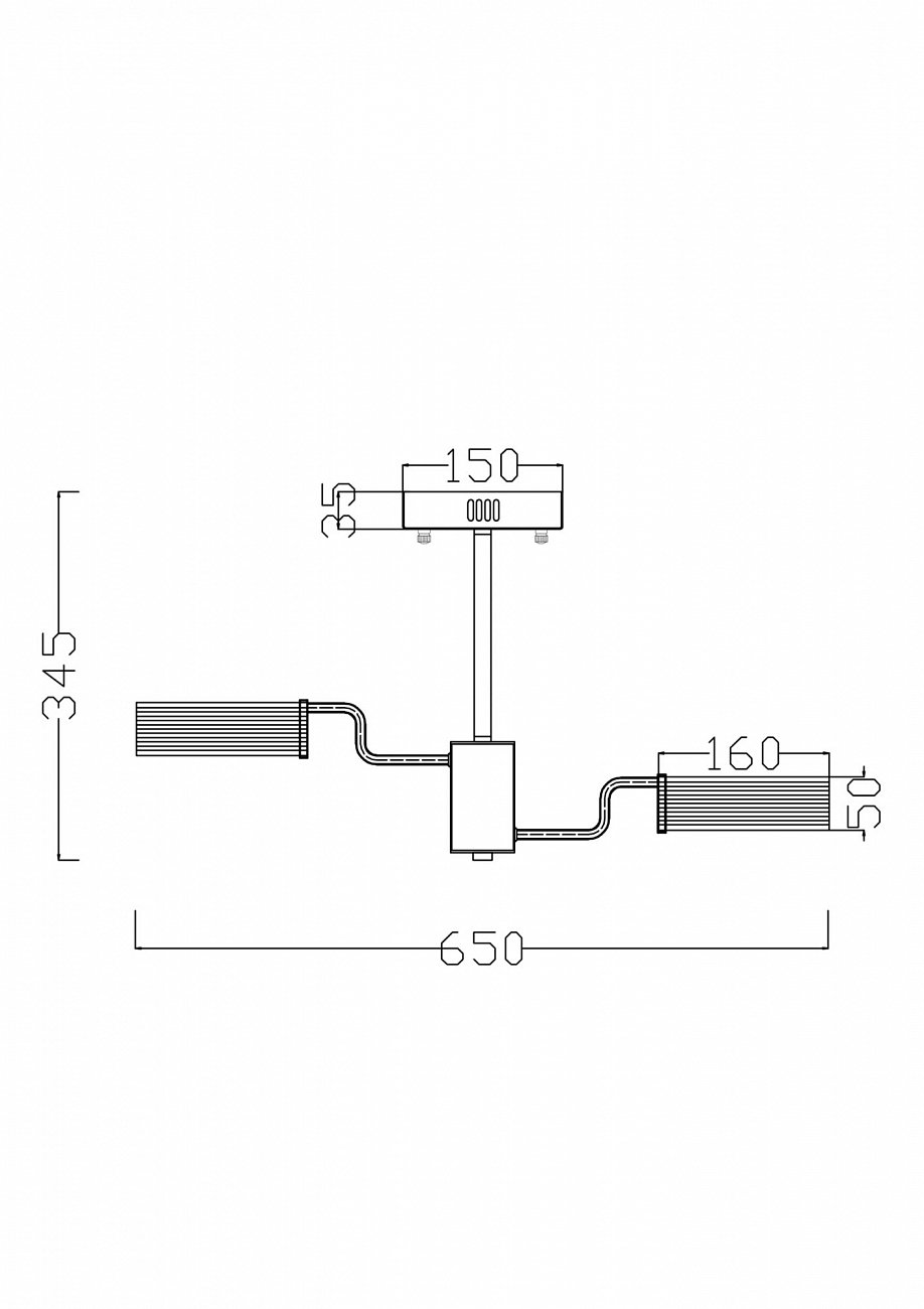 Светильник потолочный на 6 ламп хром Eva FR6039CL-L48CH FREYA LED 00-3957035 Прозрачный;хром  - Вид №1