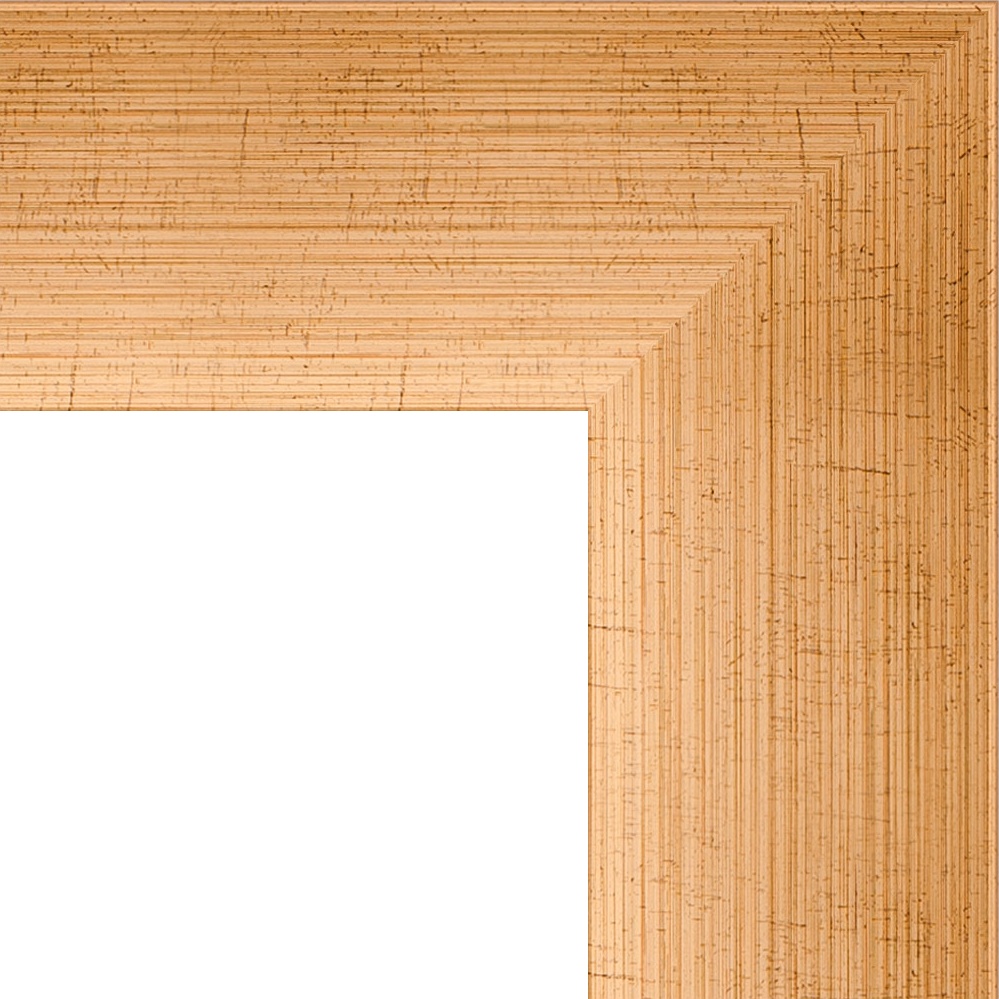 BY 1141 Зеркало с фацетом в багетной раме - травленое золото 87 mm EVOFORM Exclusive - Вид №4