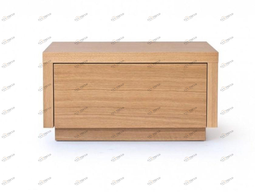 Heavens Прямоугольная прикроватная тумба из лакированного дуба с ящиками Linda sun-id-1477105