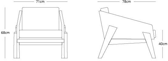 Liqui Contracts Кресло из ткани с подлокотниками Cooper sun-id-1455297 - Вид №5
