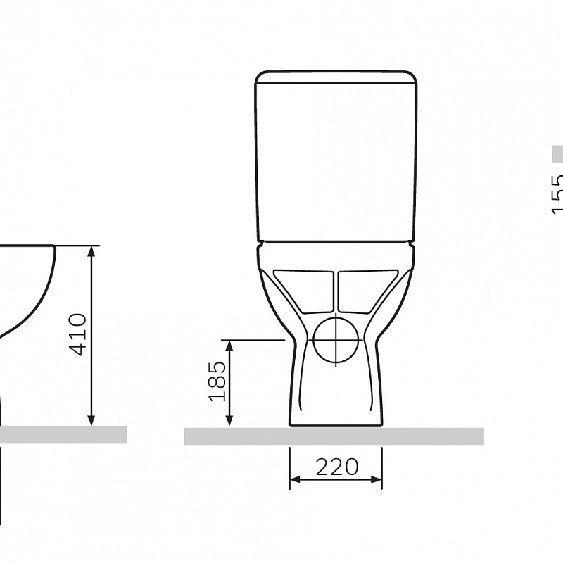 C908607SC унитаз-компакт с сиденьем микролифт AM.PM Gem - Вид №11