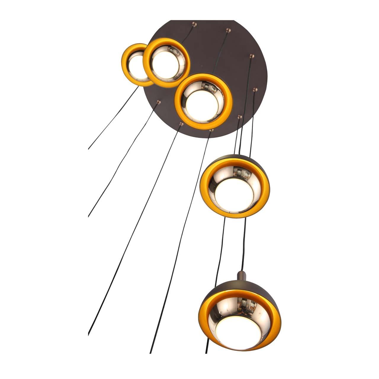Подвесной светильник коричневый ST Luce Entolla SL1602.323.10 ST LUCE ДИЗАЙНЕРСКИЕ, ENTOLLA 00-3889599 Коричневый  - Вид №1