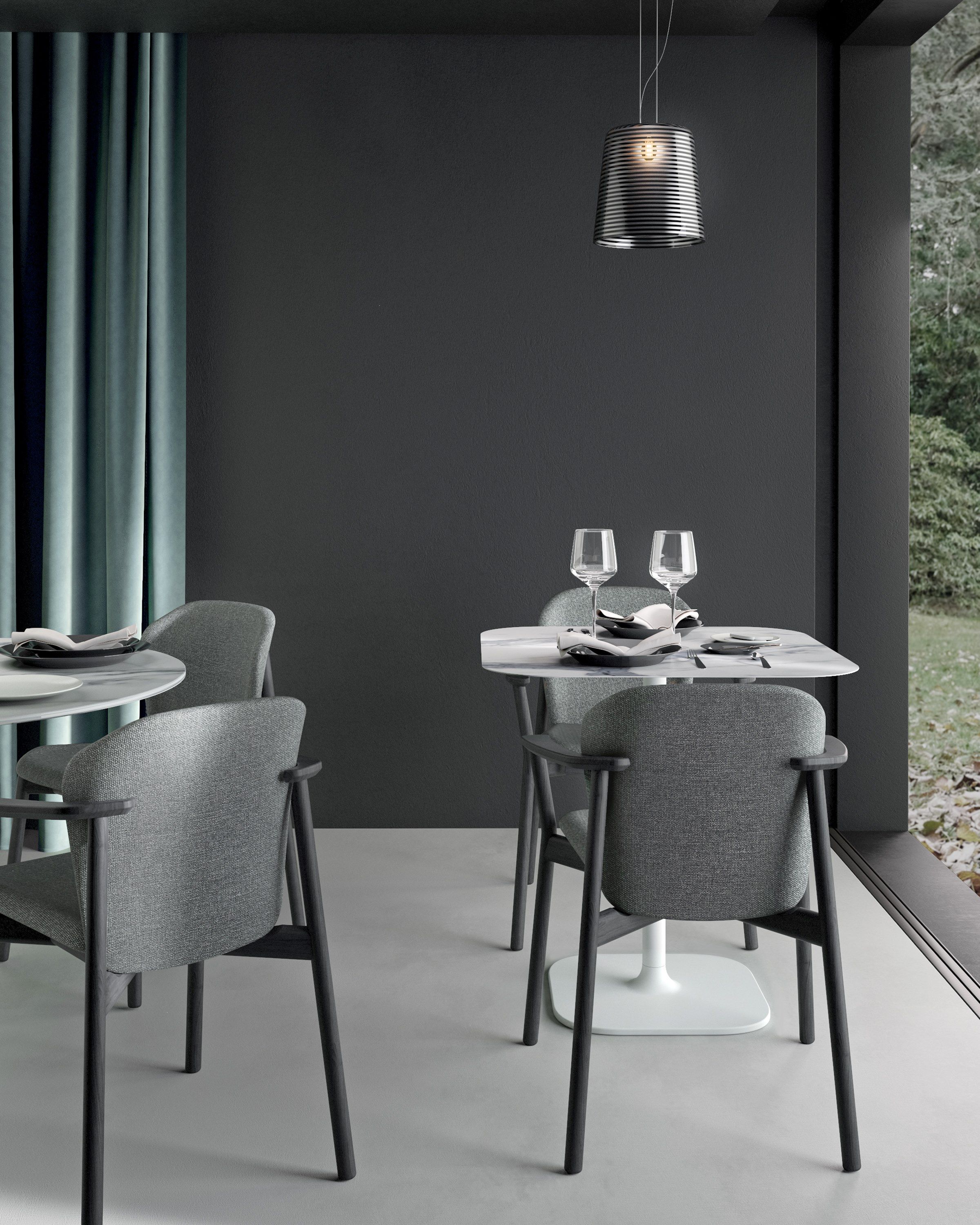 Мягкий тканевый стул с подлокотниками S-CAB Finn ARCH-00100646 - Вид №8