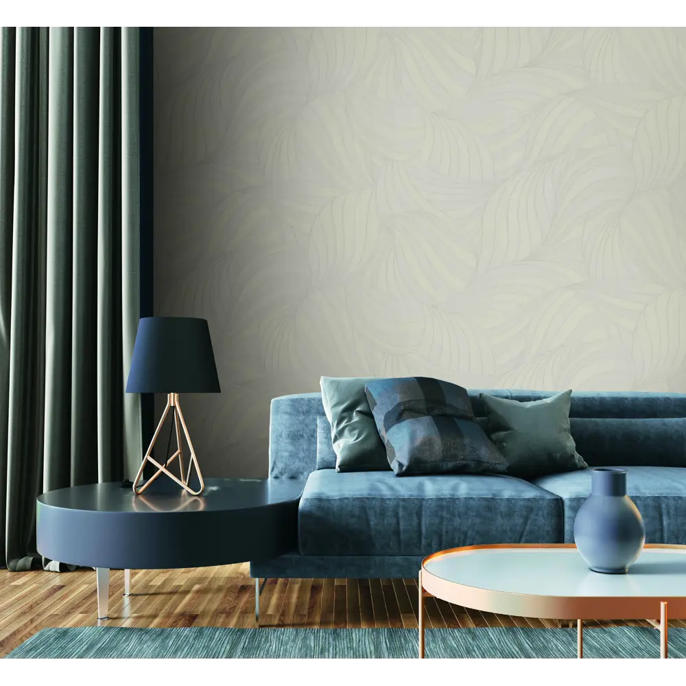 Флизелиновые обои OVK DESIGN D.Langer Ave белые с растительным рисунком 88915296 STLM-1569379 - Вид №2