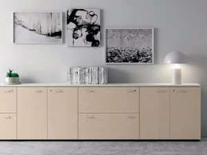 Las Mobili Низкий офисный шкаф с замком Contenitori universali evo