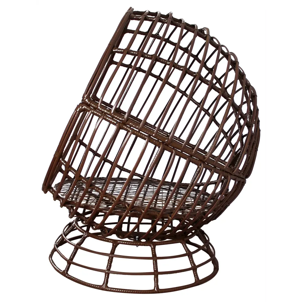 Кресло садовое Greengard Енисей сталь/искусственный ротанг коричневый с подушкой Кресло садовое "Енисей" STLM-2122760 - Вид №3