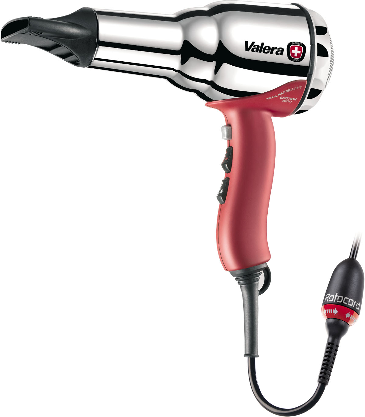 Valera Swiss Metal Master Light Emotion Модель 584.01 / I EM RC - 2000 Вт - легкий профессиональный металлический фен с ионным генератором. 55840074 