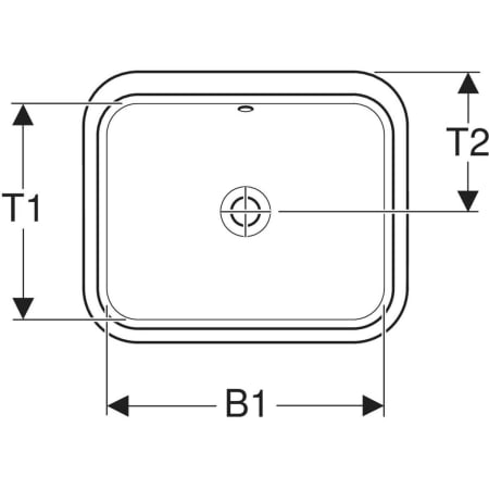 500.766.01.2 Раковина под столешницу Geberit VariForm прямоугольной формы Geberit  - Вид №2