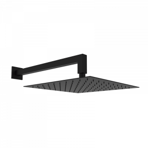 05027122 PREMIUM 250 Тонкий душ + Квадратный кронштейн Черный GRB MIXERS