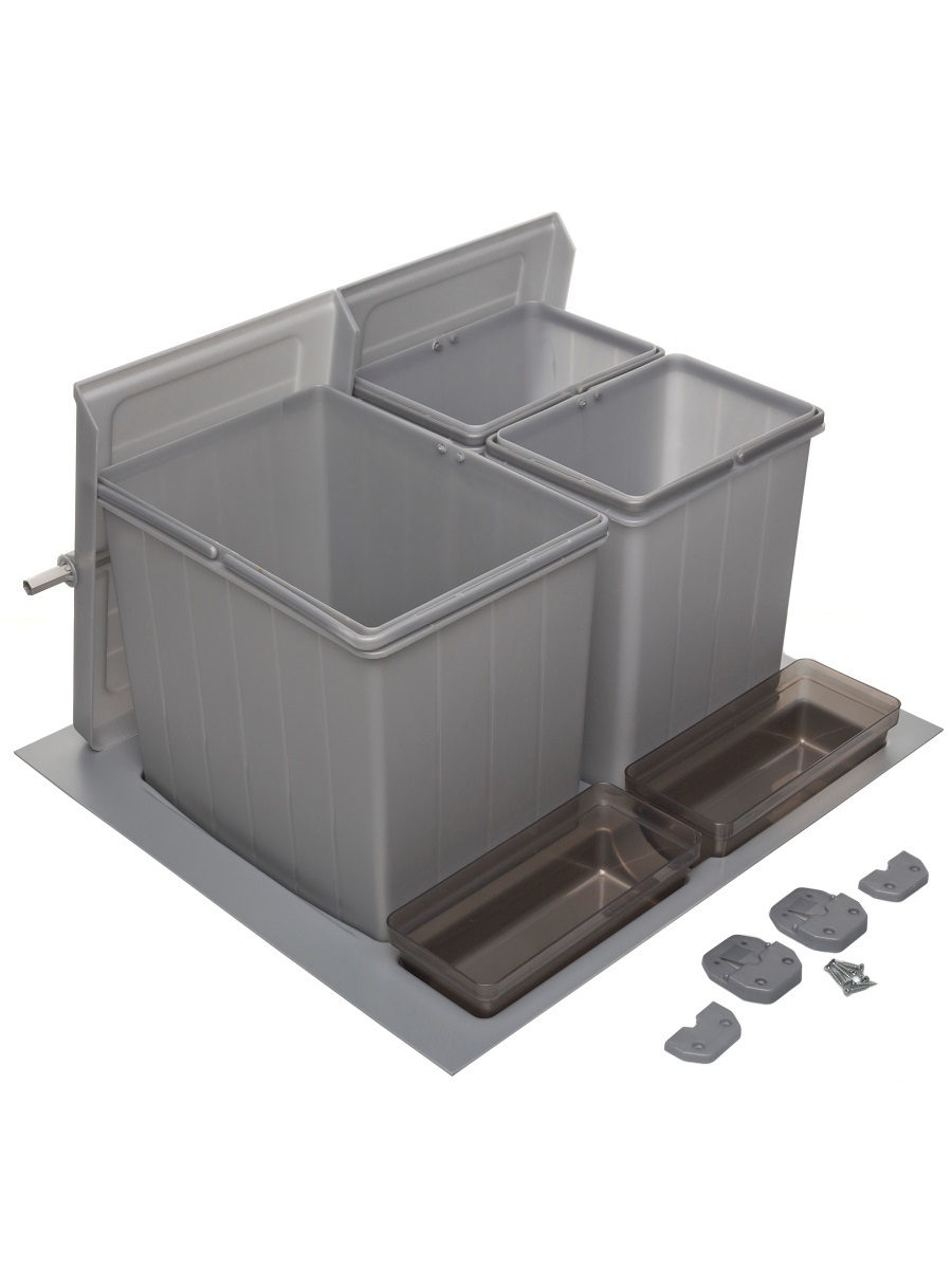 Система сортировки мусора Omega Top 600/31/3 Metallic Grey NAVAKO 10317 - Вид №2