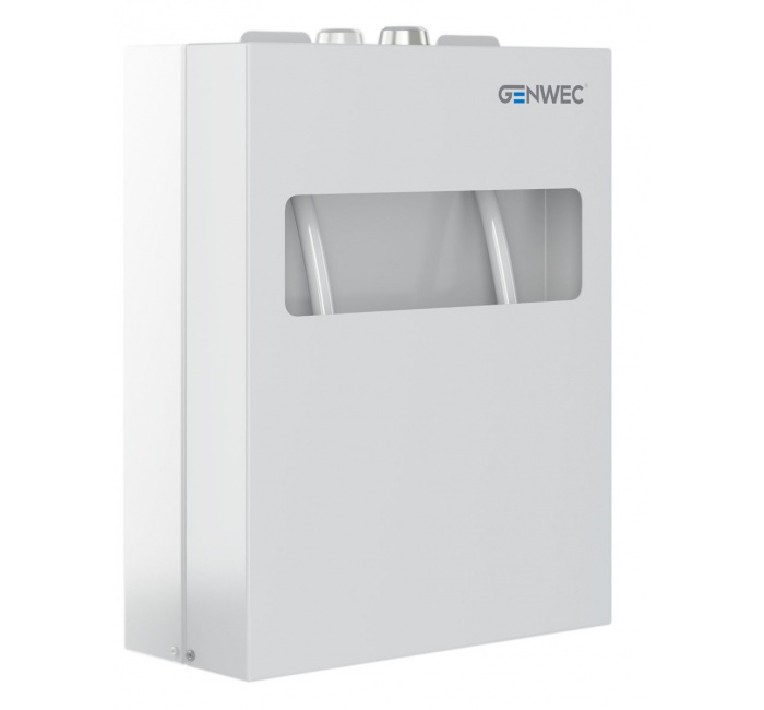 GW03 14 03 00 Genwec Настенный диспенсер с крышкой для унитаза из стали белого цвета 