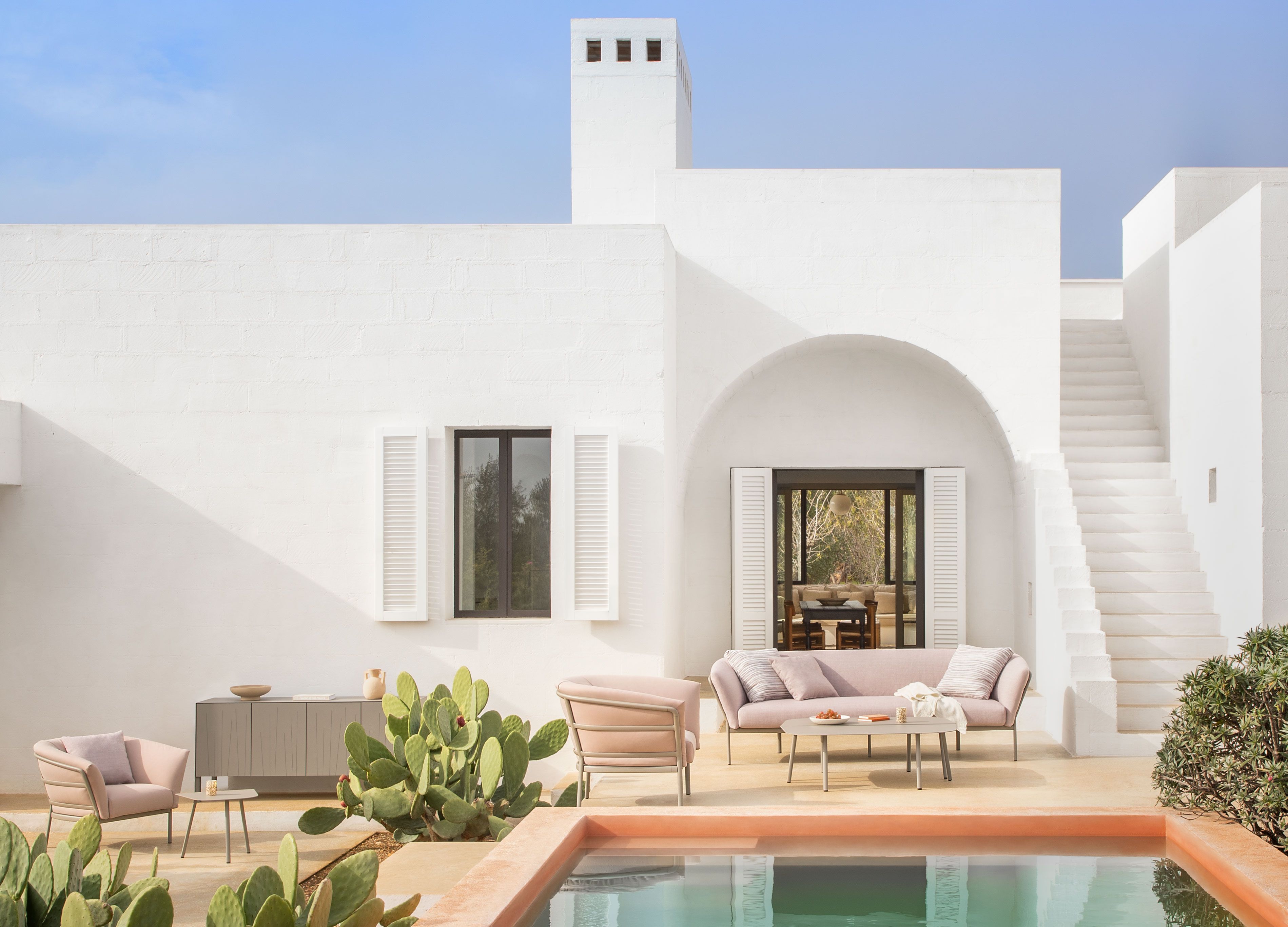 Мягкое тканевое садовое кресло с подлокотниками FAST Ria Soft ARCH-00120417 - Вид №2