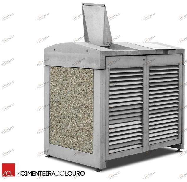 ACL Бетонный мусорный бак с крышкой для улицы sun-id-1443922