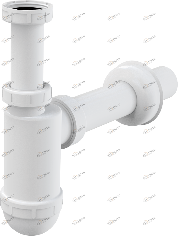 Сифон для умывальника DN40 c накидной гайкой 5/4" ALCAPLAST A43