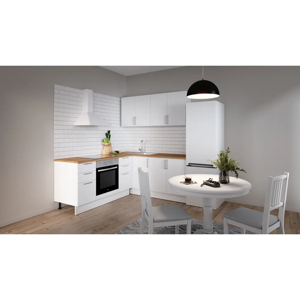 Напольный шкаф 1 ящик Агидель 40x82.5x58 см KONSENSA ЛДСП цвет белый STLM-2143397 - Вид №9