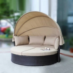 Мебель садовая, искусственный ротанг, коричневая на 4 персоны Asir-B AFINA  286086 Бежевый;коричневый