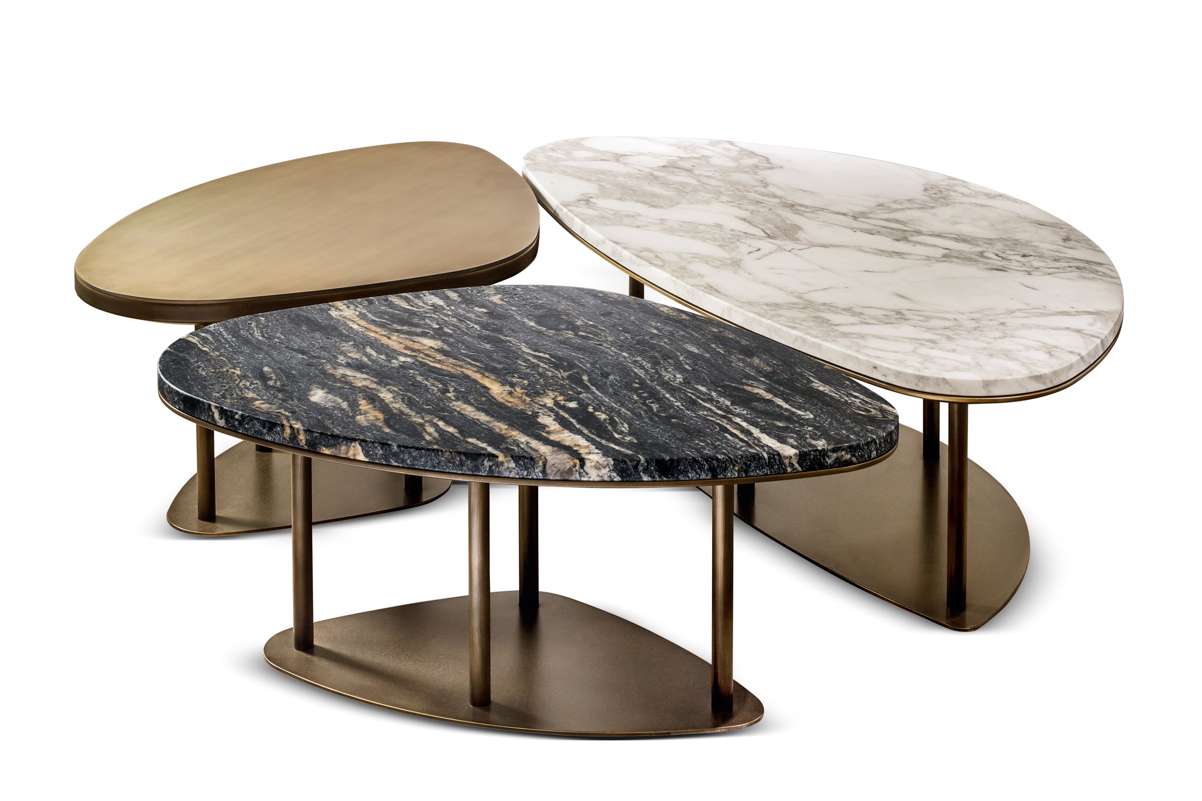 Мраморный низкий журнальный столик Cantori NINFEA ARCH-00071157 - Вид №2